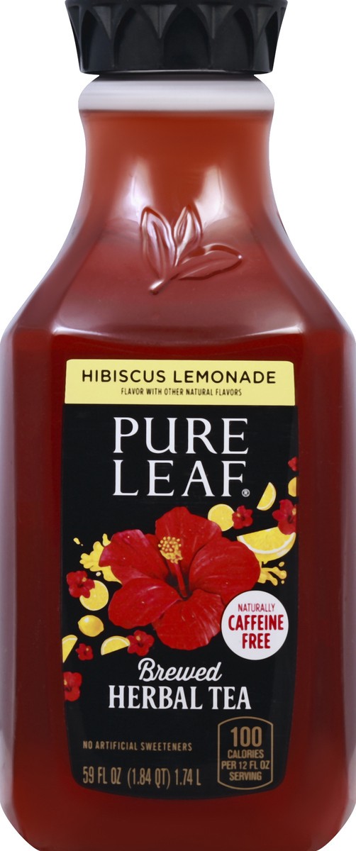 slide 3 of 4, Pure Leaf Brewed Herbal Tea Hibiscus Lemonade - 59 oz, 59 fl oz