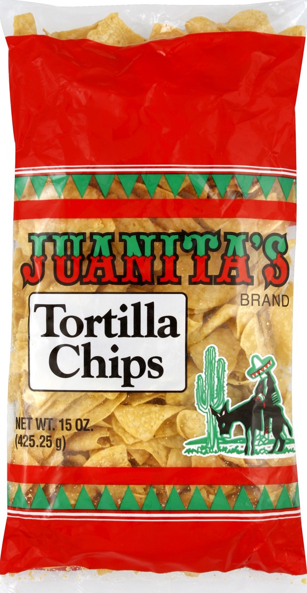 slide 3 of 7, Juanita's Juantonio's Tortilla Chips - 15oz, 15 oz