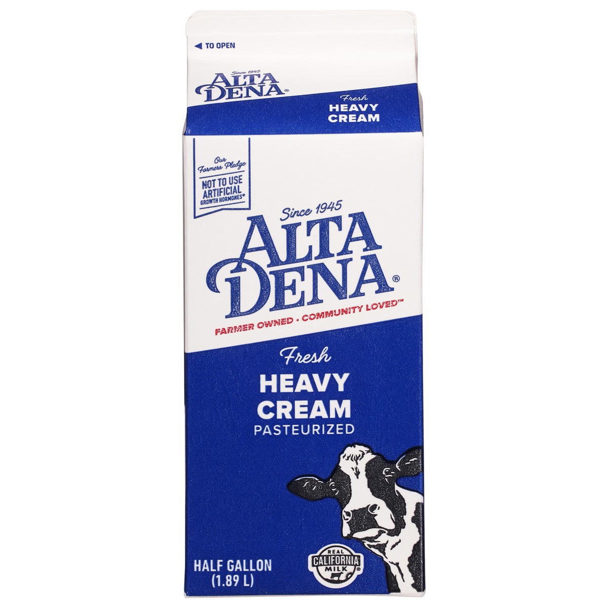 slide 9 of 14, Alta Dena Heavy Cream, Half Gallon - 1 Carton, 1/2 gal