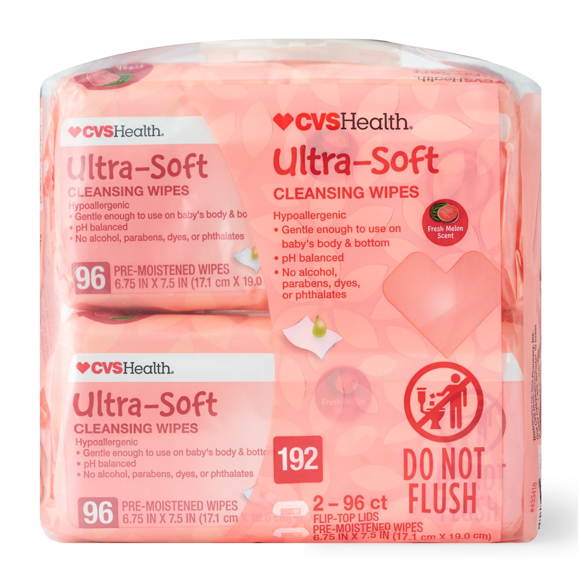 slide 1 of 1, CVS Health Fresh Melon Baby Wipes, 192 Ct, 192 ct