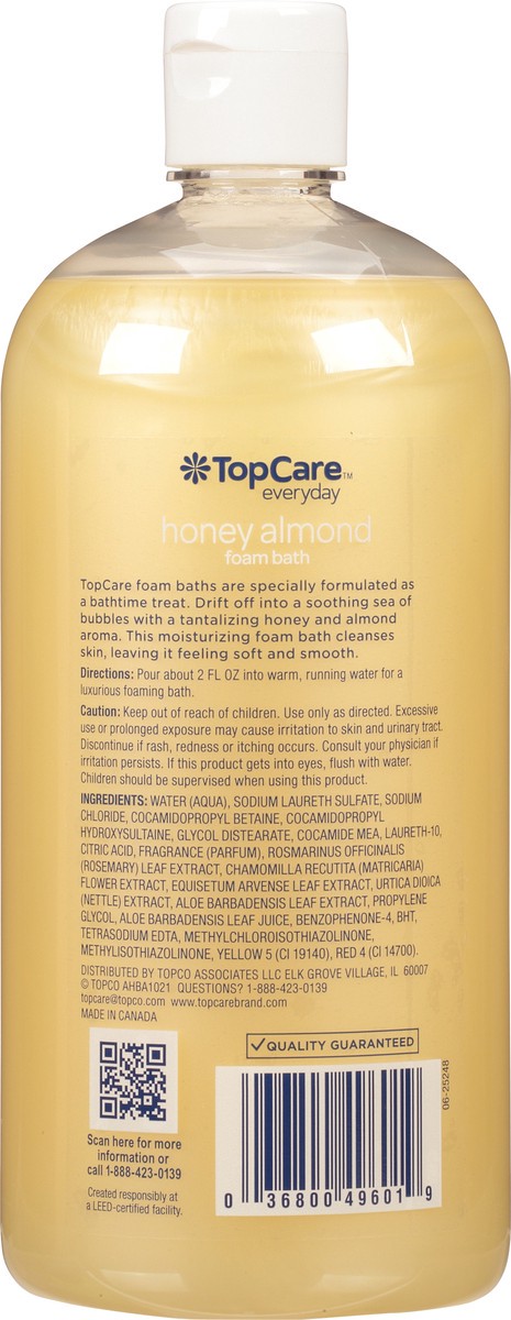 slide 7 of 9, TopCare Everyday Honey Almond Foam Bath 32 fl oz, 32 fl oz