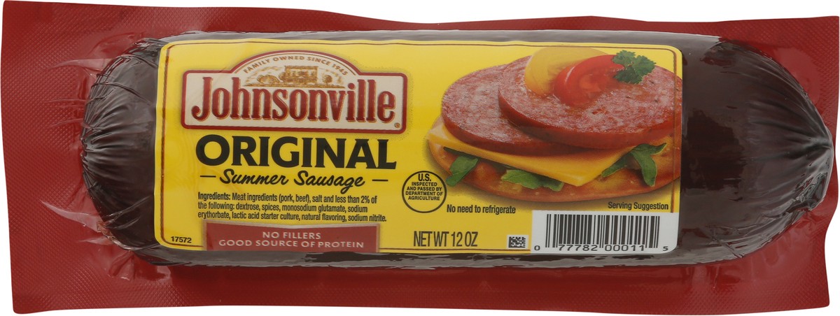 slide 4 of 9, Johnsonville Original Summer Sausage 12 oz, 12 oz