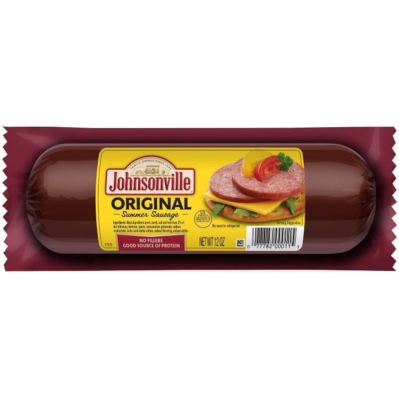 slide 1 of 9, Johnsonville Original Summer Sausage 12 oz, 12 oz