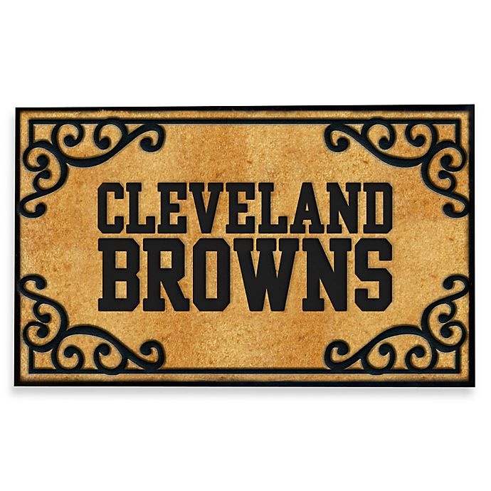 slide 1 of 1, NFL Cleveland Browns Door Mat, 1 ct