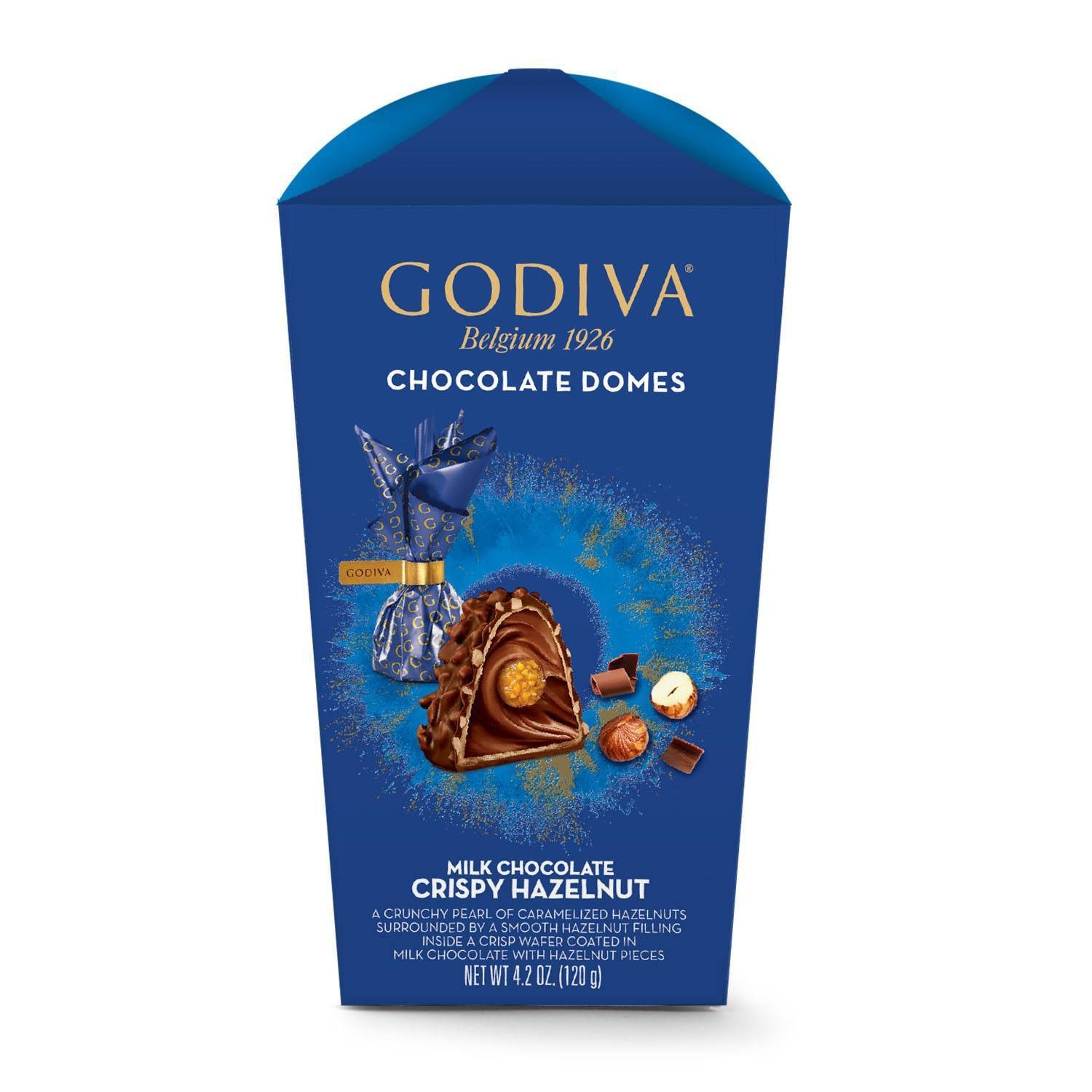 slide 1 of 4, Godiva Crispy Hazelnut Domes - 4.2oz, 4.2 oz