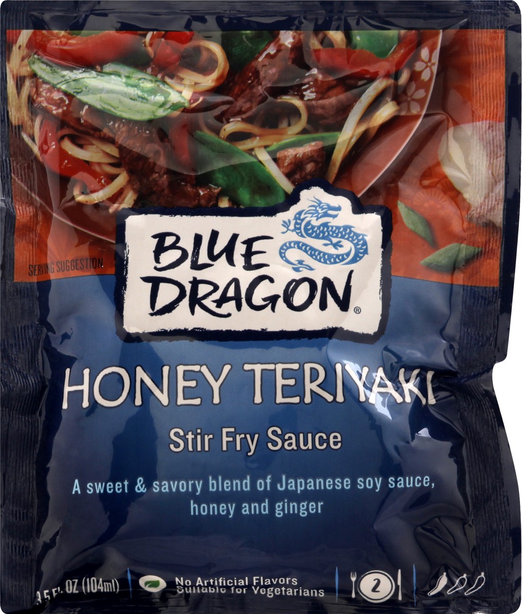 slide 2 of 12, Blue Dragon Honey Teriyaki Stir Fry Sauce 3.5 oz, 3.5 oz