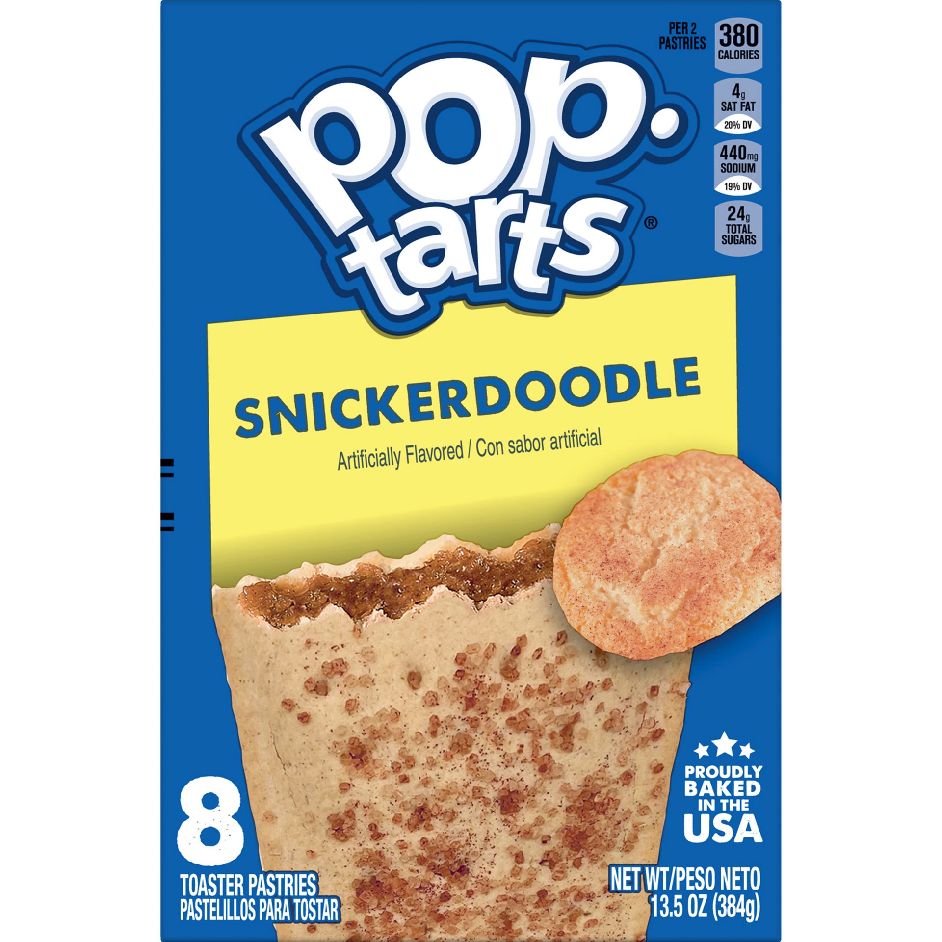 slide 4 of 5, Pop-Tarts Toaster Pastries, Snickerdoodle, 13.5 oz, 4 Count, 13.5 oz