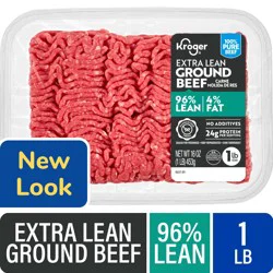 Kroger 96/4 Extra Lean Ground Beef Tray 1 lb