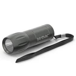 Rayovac Compact Metal LED Flashlight, 80 Lumen, Durable Emergency Light, Batteries Included