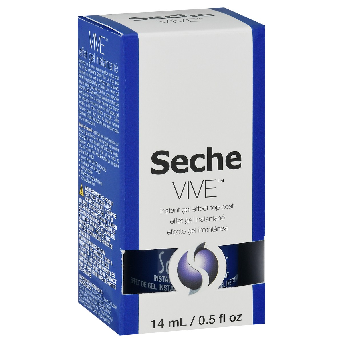 slide 3 of 9, Seche Vive Top Coat Instant Gel Effect 0.5 fl oz, 0.5 fl oz