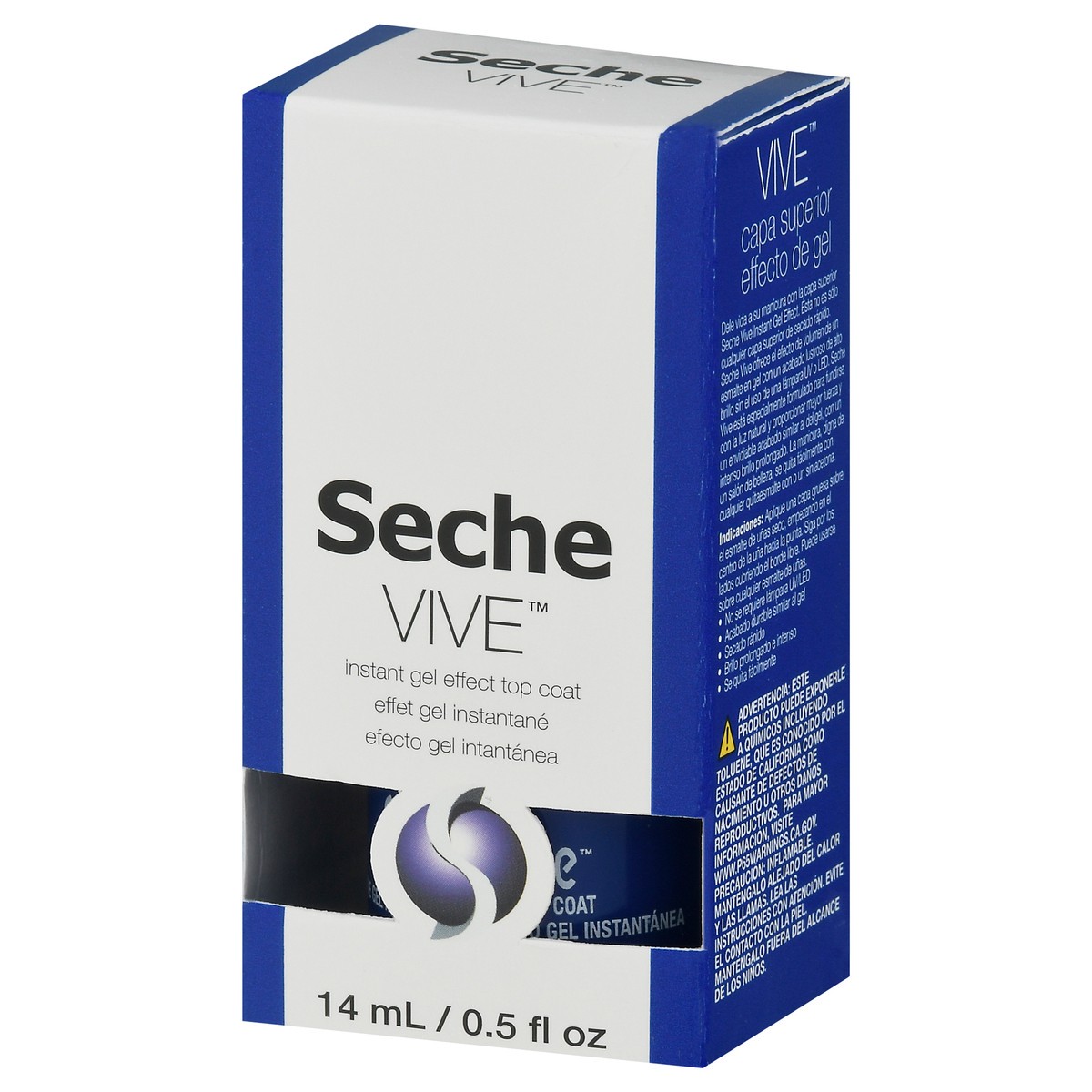 slide 9 of 9, Seche Vive Top Coat Instant Gel Effect 0.5 fl oz, 0.5 fl oz