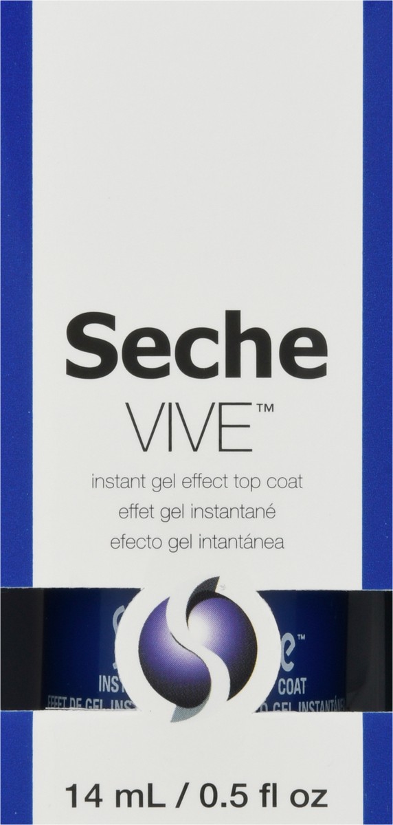 slide 6 of 9, Seche Vive Top Coat Instant Gel Effect 0.5 fl oz, 0.5 fl oz