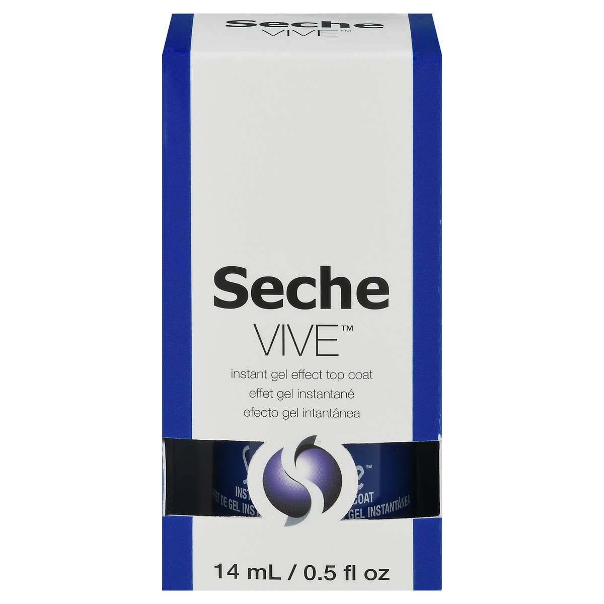 slide 1 of 9, Seche Vive Top Coat Instant Gel Effect 0.5 fl oz, 0.5 fl oz