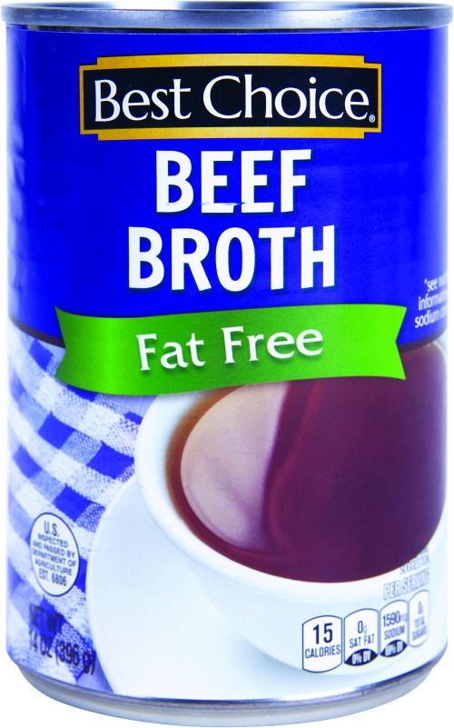 slide 1 of 1, Best Choice Fat Free Beef Broth, 14.5 oz