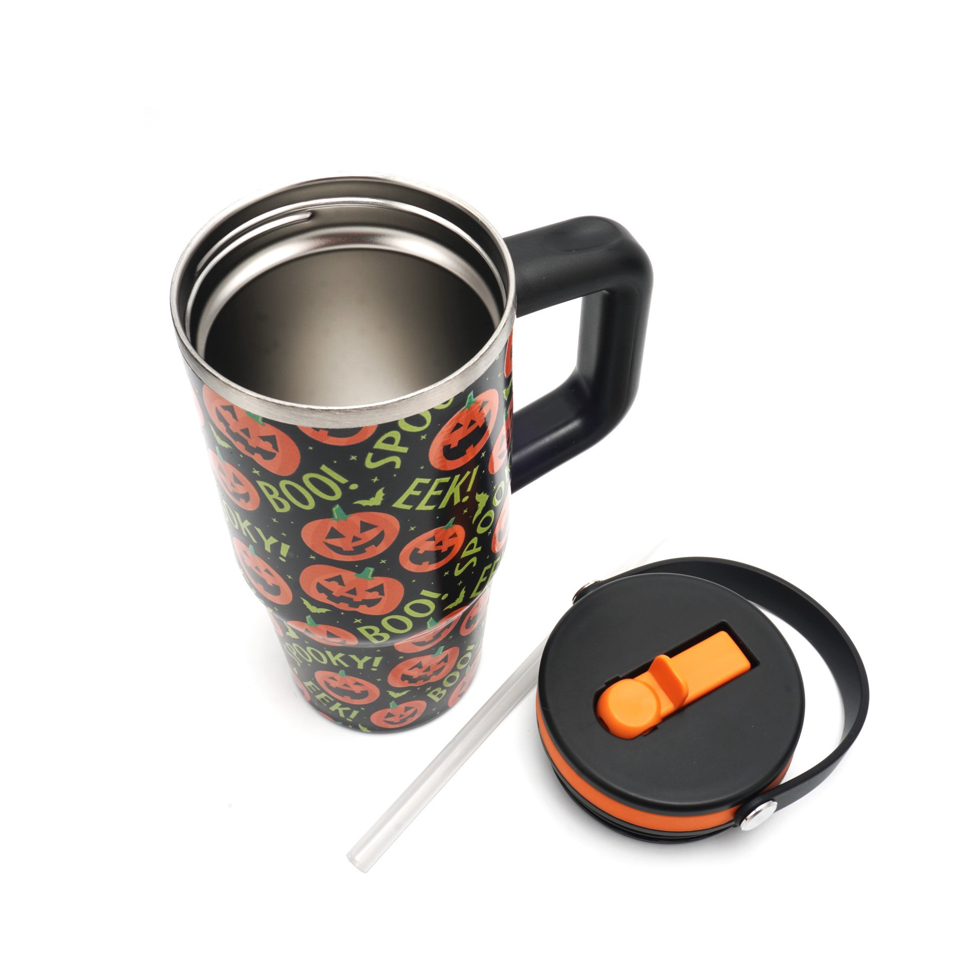 slide 3 of 4, 20oz. Jack-O'-Lantern Stainless Steel Insulated Tumbler By Ashland, 20 oz