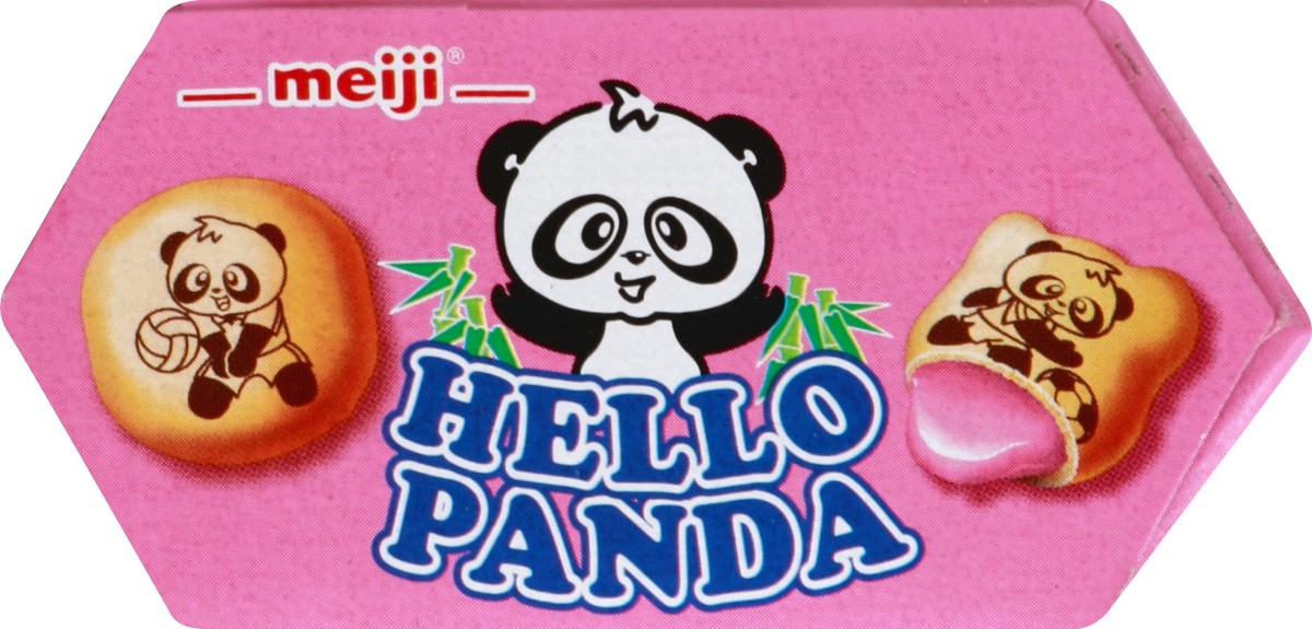 slide 4 of 10, Meiji Hello Panda Biscuits with Strawberry Cream, 2 oz