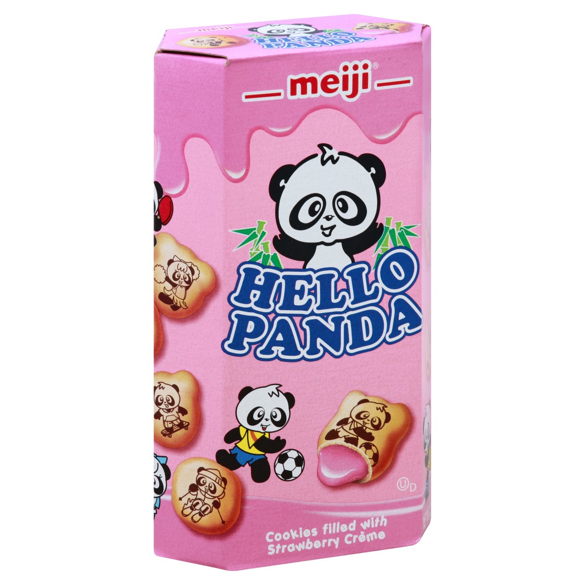 slide 5 of 10, Meiji Hello Panda Biscuits with Strawberry Cream, 2 oz