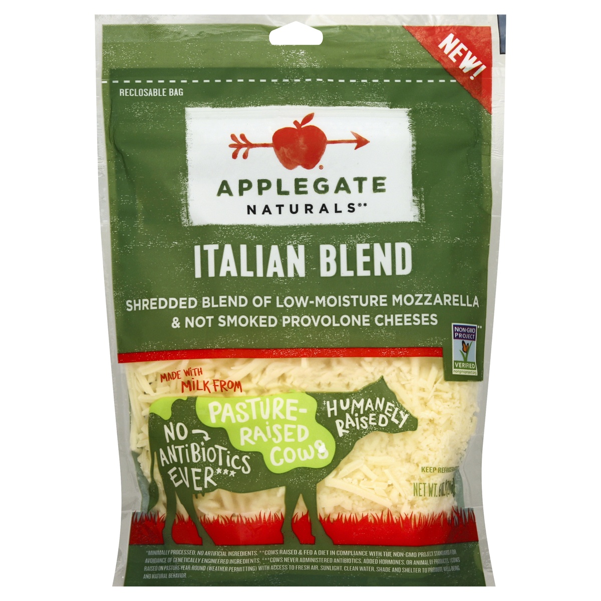 slide 1 of 1, Applegate Naturals Cheese 6 oz, 6 oz