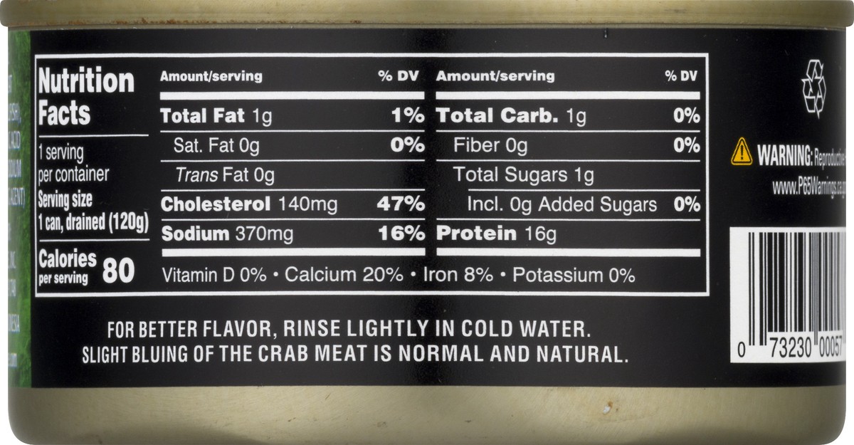 slide 8 of 9, Crown Prince Lump White Crab Meat 6 oz, 6 oz