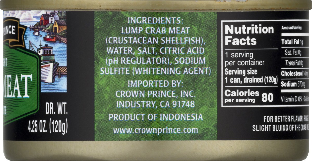 slide 6 of 9, Crown Prince Lump White Crab Meat 6 oz, 6 oz