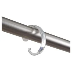 ZENNA HOME Deluxe Plastic C Hook, Clear