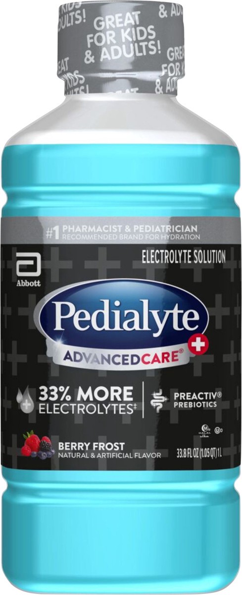 slide 9 of 10, Pedialyte AdvancedCare Plus Berry Frost Electrolyte Solution 33.8 fl oz, 33.8 fl oz