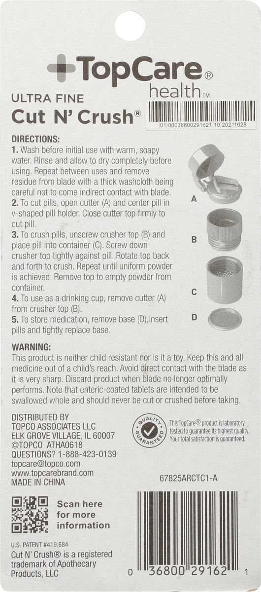 slide 8 of 14, TopCare Health Ultra Fine Cut N' Crush 1 ea, 1 ct