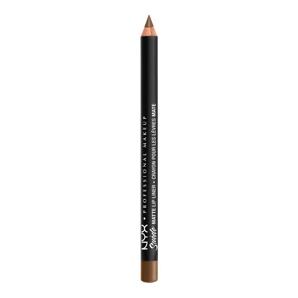 slide 1 of 6, NYX Professional Makeup Suede Matte Lip Liner Downtown Beauty True Brown, 1 ct