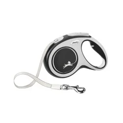Flexi Comfort Retractable Dog Leash in Grey, 16 ft