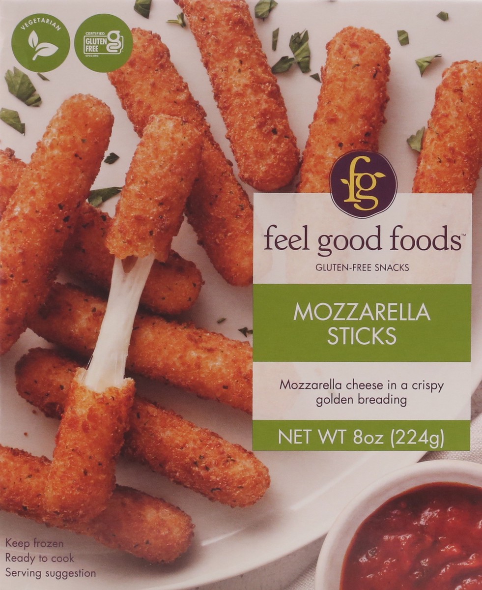 slide 7 of 9, Feel Good Foods Mozzarella Sticks 8 oz, 8 oz