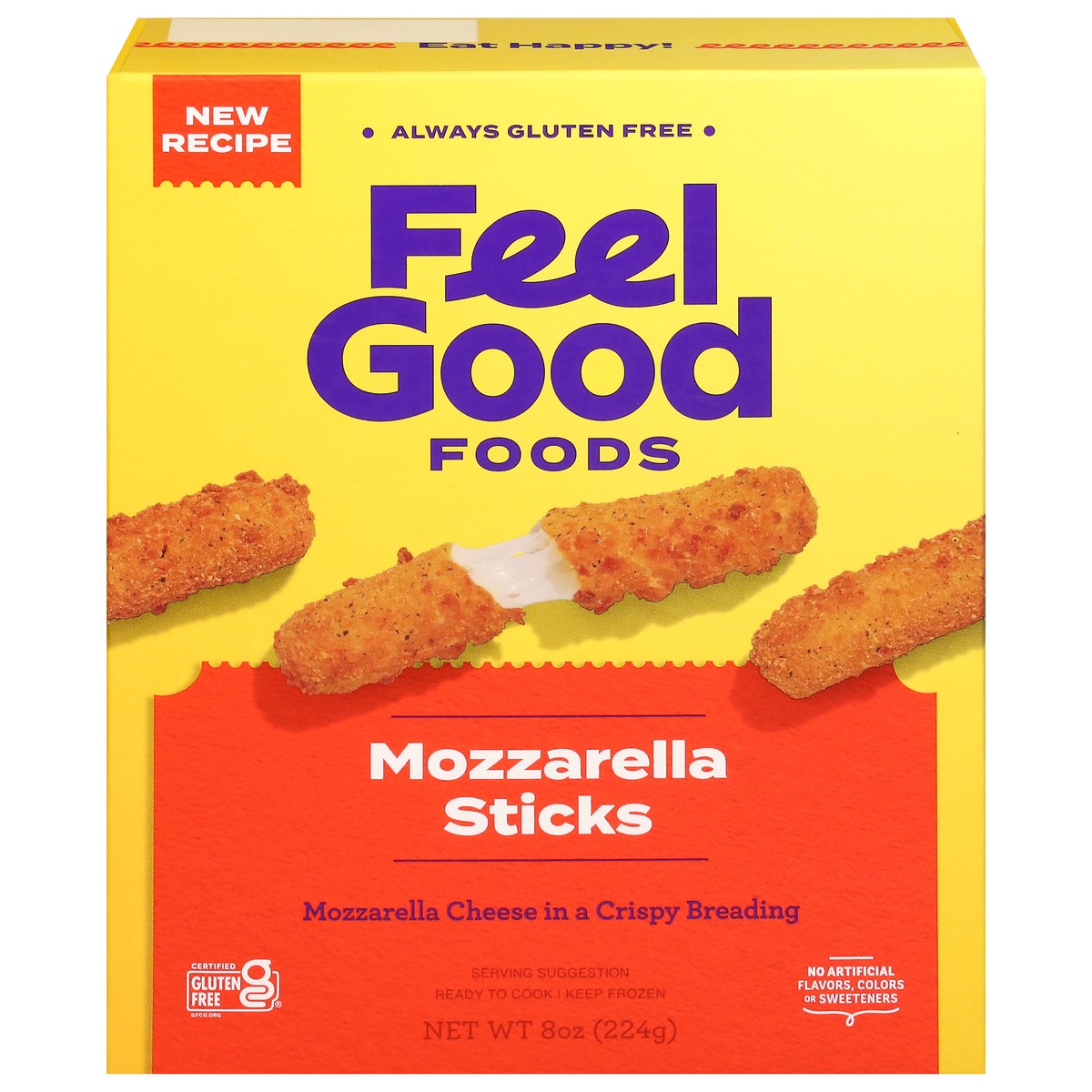 slide 1 of 9, Feel Good Foods Mozzarella Sticks 8 oz, 8 oz