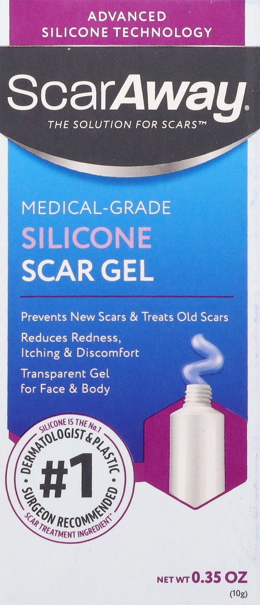 slide 13 of 13, ScarAway Silicone Scar Gel 0.35 oz, 1 ct