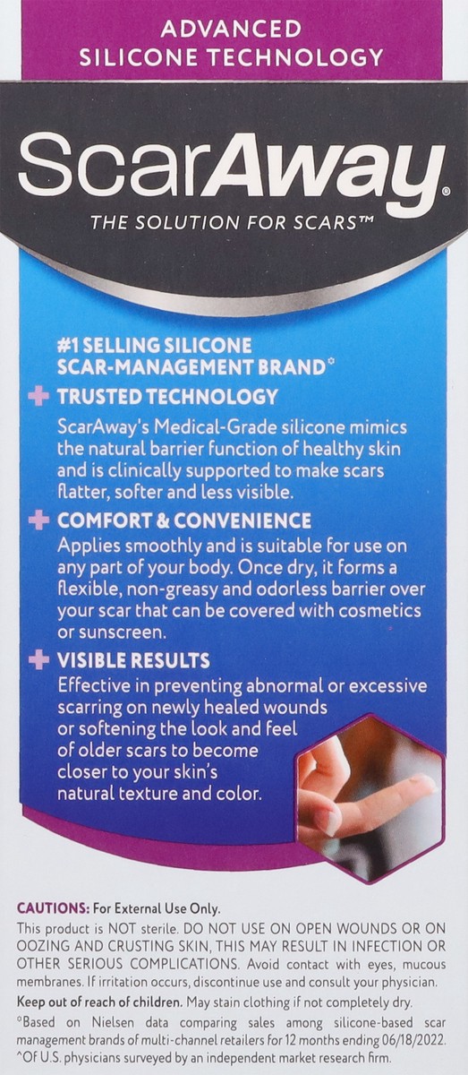 slide 5 of 13, ScarAway Silicone Scar Gel 0.35 oz, 1 ct
