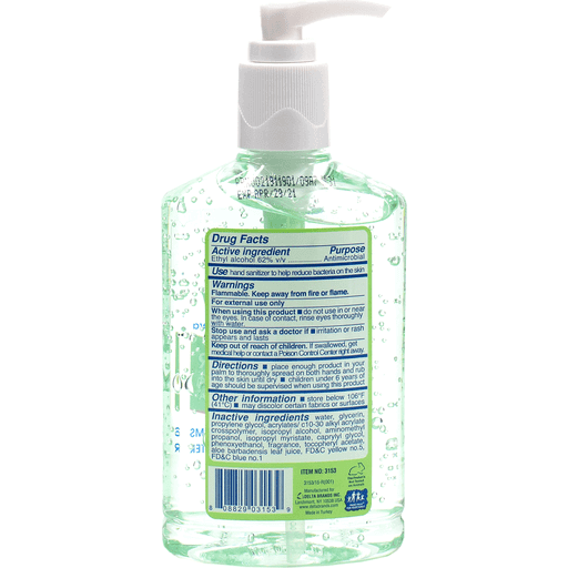 slide 2 of 2, Lucky Aloe Vera Hand Sanitizer, 8 oz