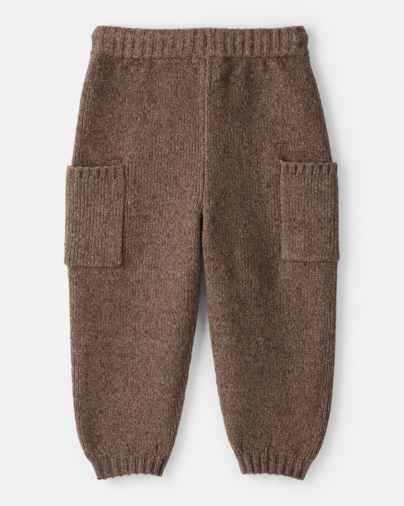 slide 2 of 3, Oshkosh Toddler Boy Pull-on Sweater Knit Joggers - Brown Brown 2T, 1 ct