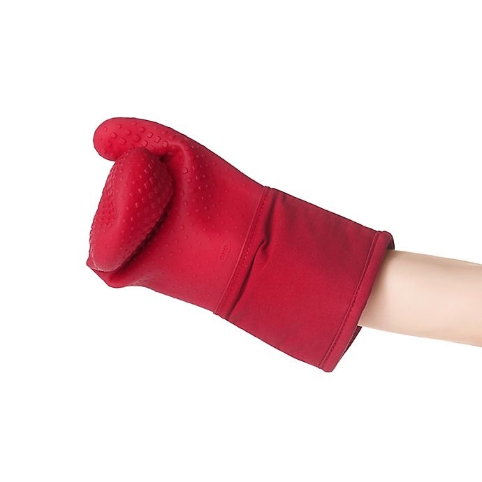 slide 5 of 6, OXO Good Grips Silicone Oven Mitt - Red, 1 ct