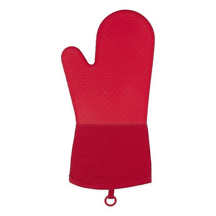 slide 1 of 6, OXO Good Grips Silicone Oven Mitt - Red, 1 ct
