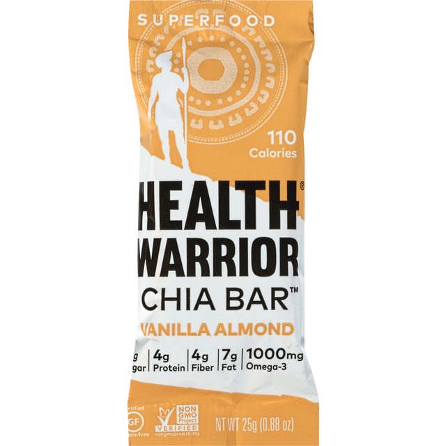 slide 1 of 1, Health Warrior Vanilla Almond Chia Bar, 0.88 oz