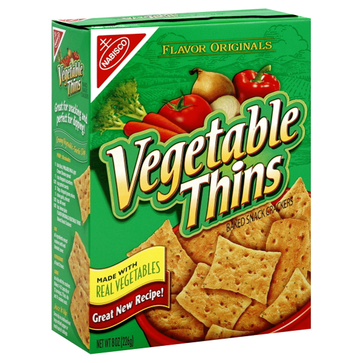 Nabisco Flavor Originals Vegetable Thins Baked Snack Crackers 8 oz | Shipt