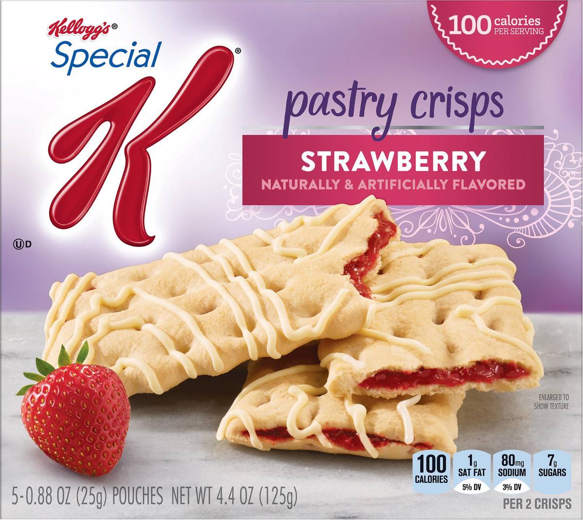 slide 9 of 10, Special K Kellogg's Special K Pastry Crisps, Strawberry, 5 Ct, 4.4 Oz, Box, 4.4 oz
