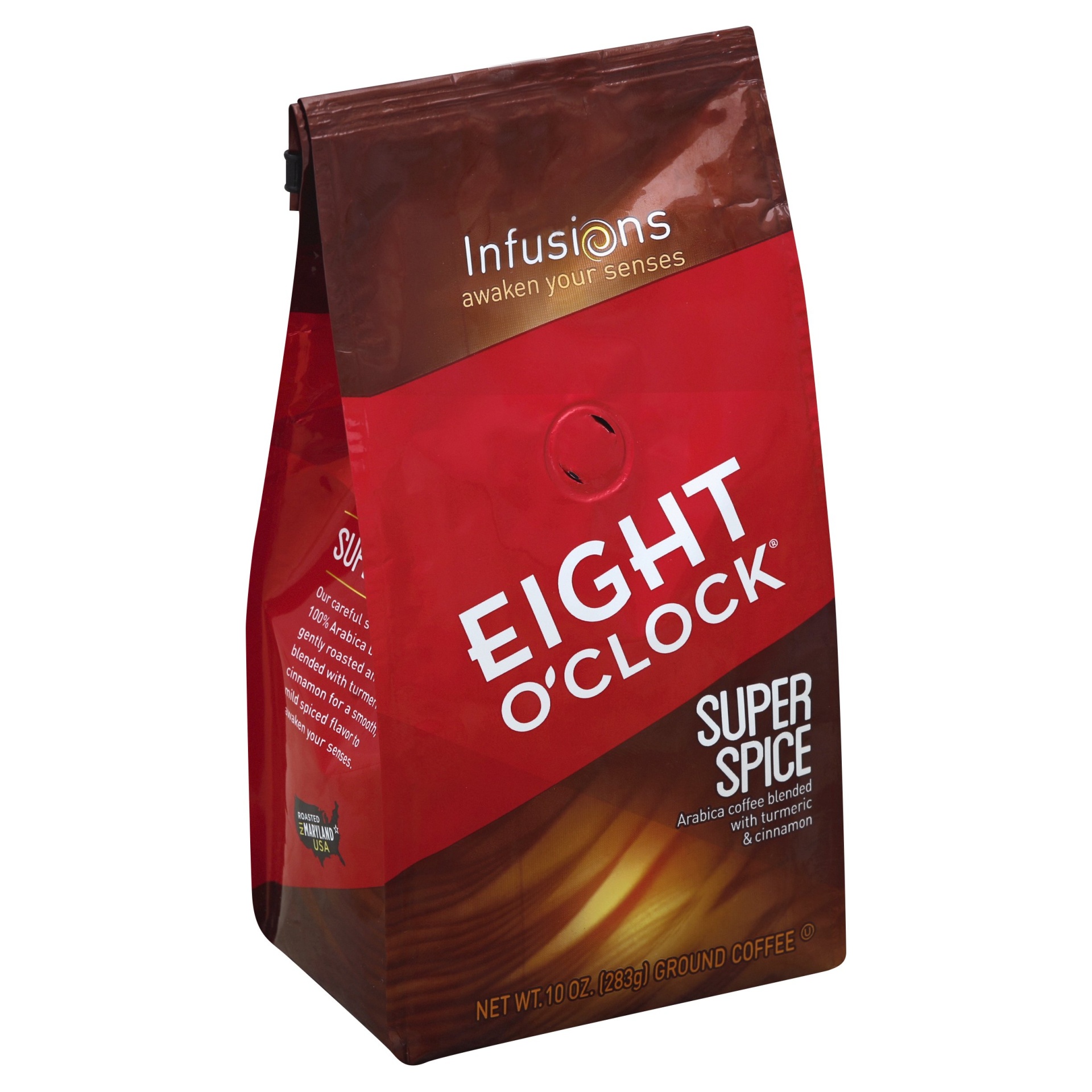 slide 1 of 1, Eight O' Clock Infusions Super Spice Ground Coffee, 10 oz