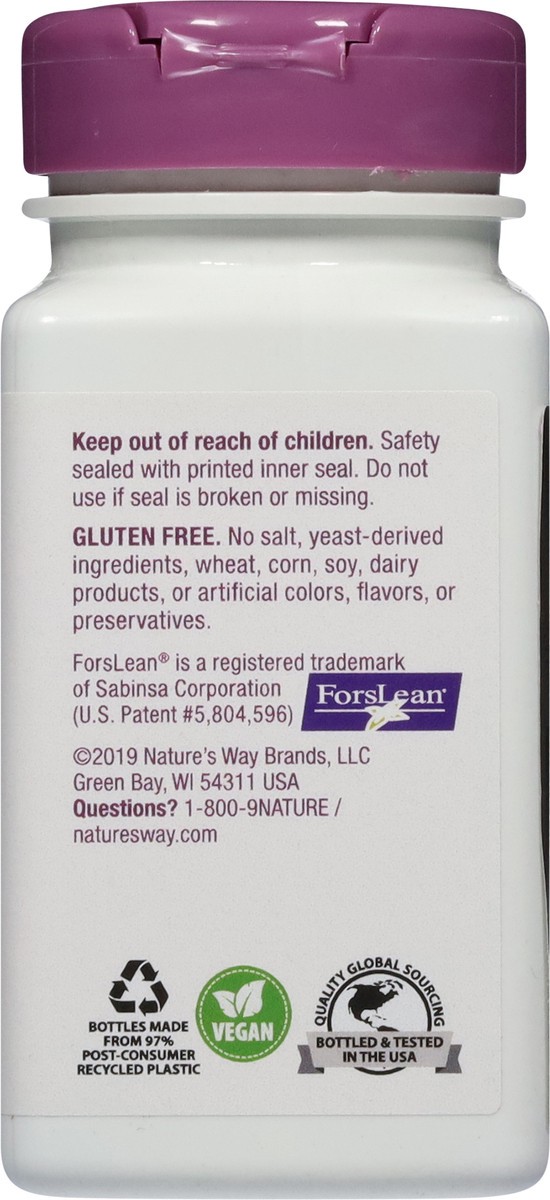 slide 12 of 13, Nature's Way 125 mg Forskohlii 60 Vegan Capsules, 60 ct