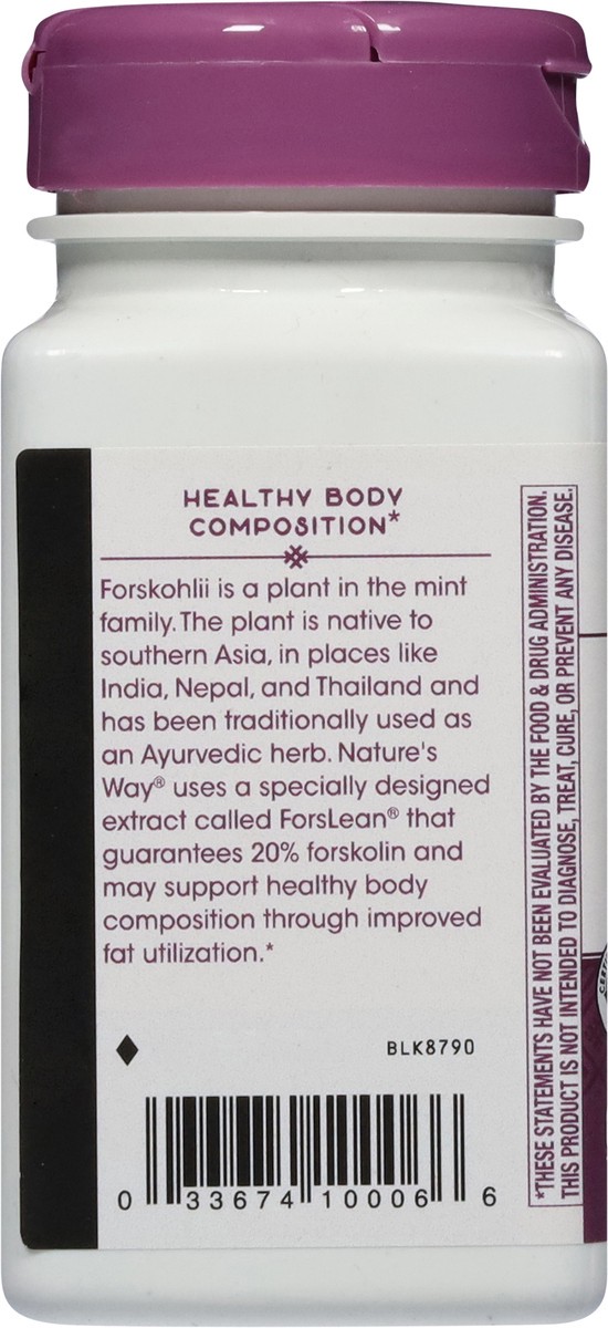 slide 7 of 13, Nature's Way 125 mg Forskohlii 60 Vegan Capsules, 60 ct
