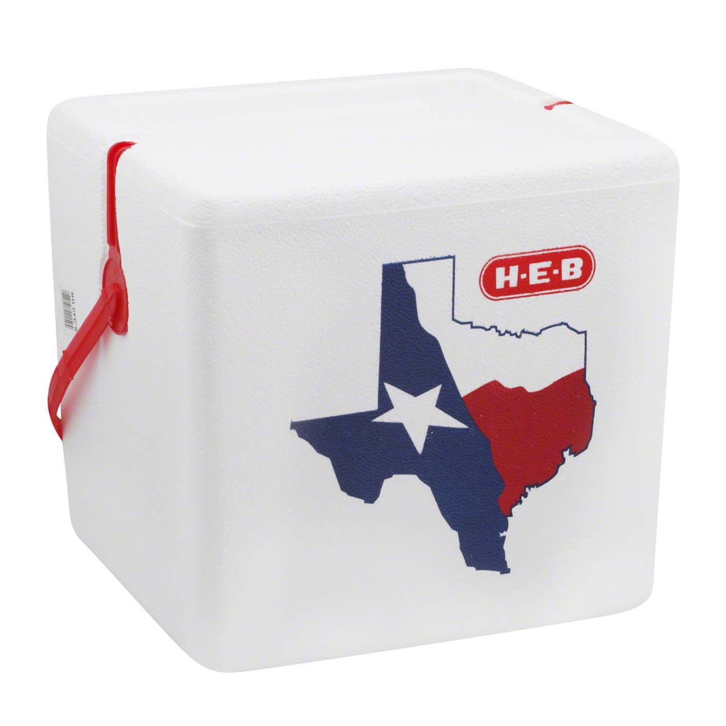 slide 1 of 1, H-E-B Texas Flag Foam Cooler, 22 qt