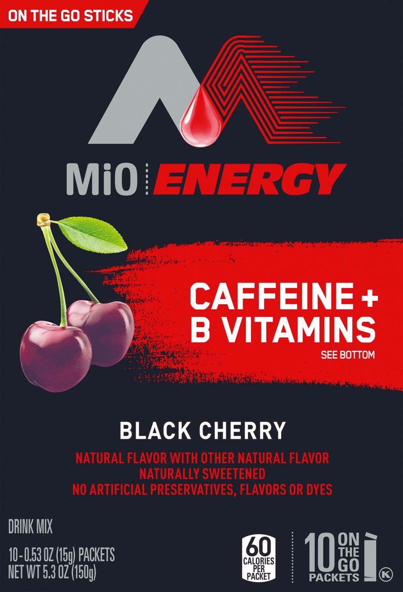 slide 3 of 14, MiO Energy Black Cherry Drink Mix 10 - 0.53 oz ea, 10 ct; 0.53 oz