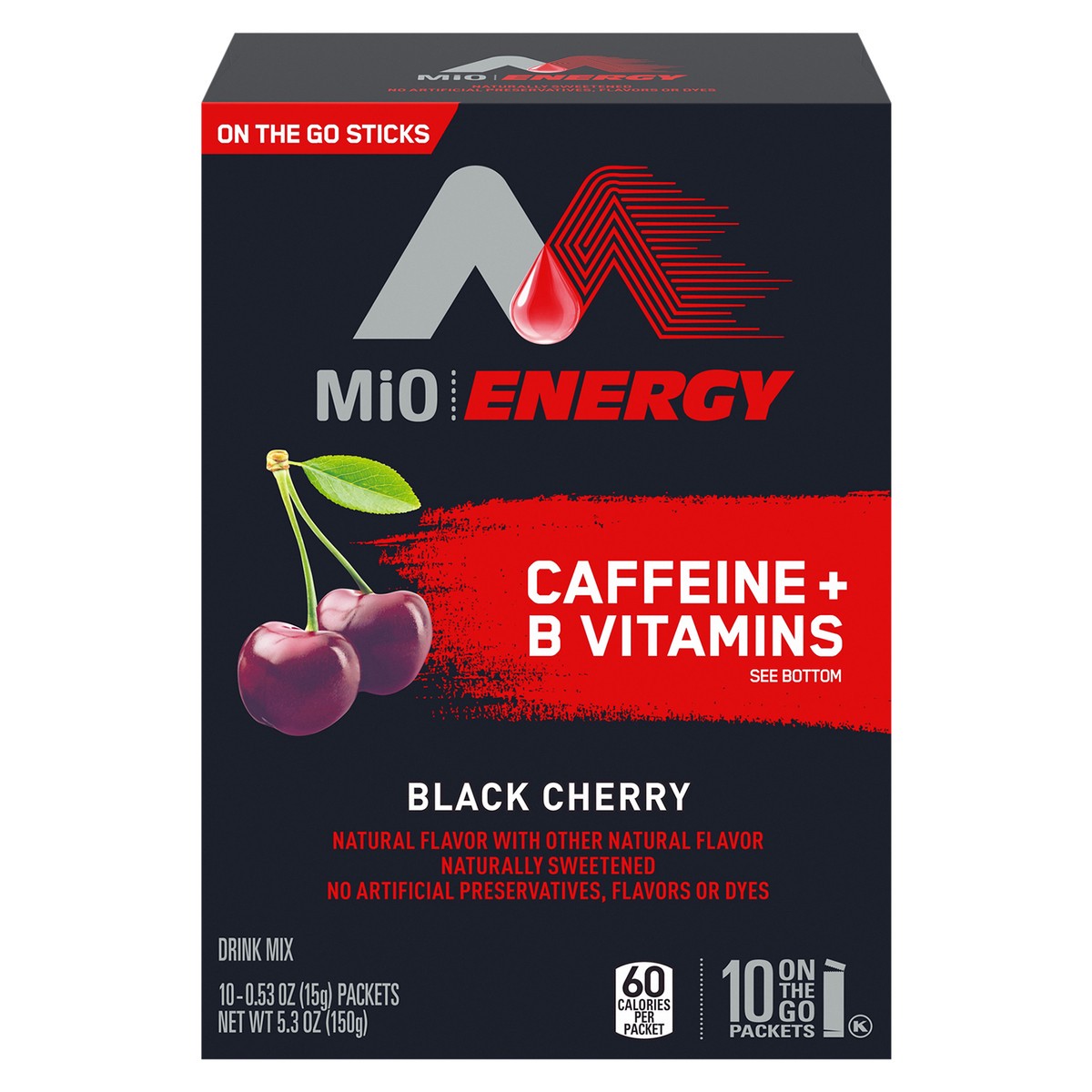 slide 14 of 14, MiO Energy Black Cherry Drink Mix 10 - 0.53 oz ea, 10 ct; 0.53 oz