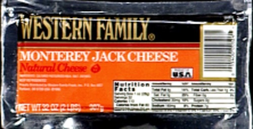 slide 1 of 1, Western Family Monterey Jack Cheese, 32 oz