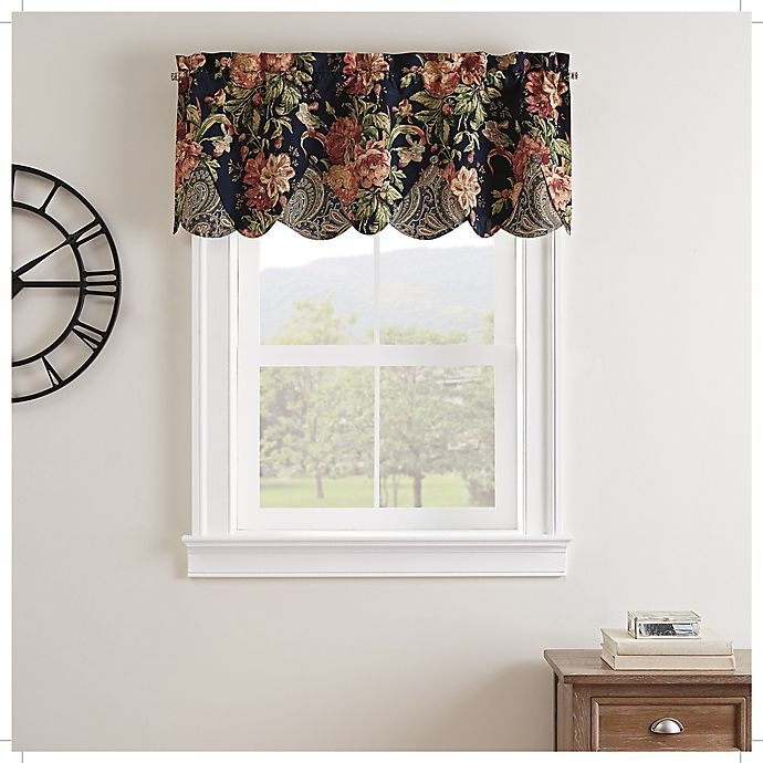 slide 1 of 4, Waverly Kensington Bloom Window Valance, 1 ct