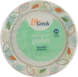 Life Goods 10.06 Inch Designer Plates - 24 ea