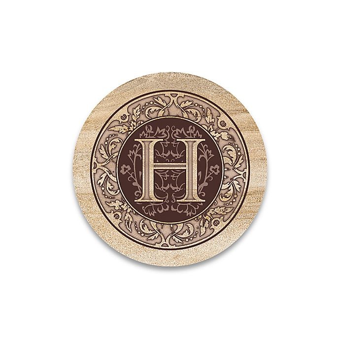 slide 1 of 1, Thirstystone Monogram Letter H'' Coasters'', 4 ct